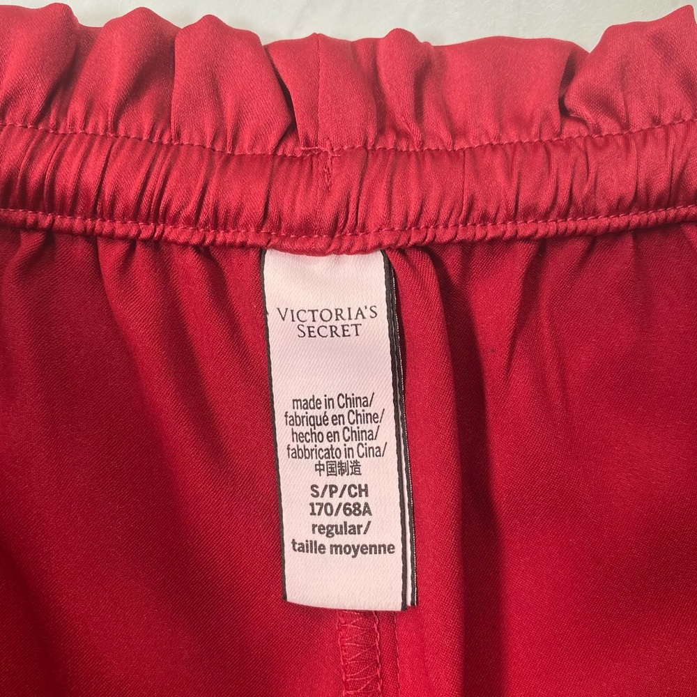 🍄4 Items 25$🍄 Victoria’s Secret Pajama Bottom Pants - Red - SMALL - Picture 6 of 7